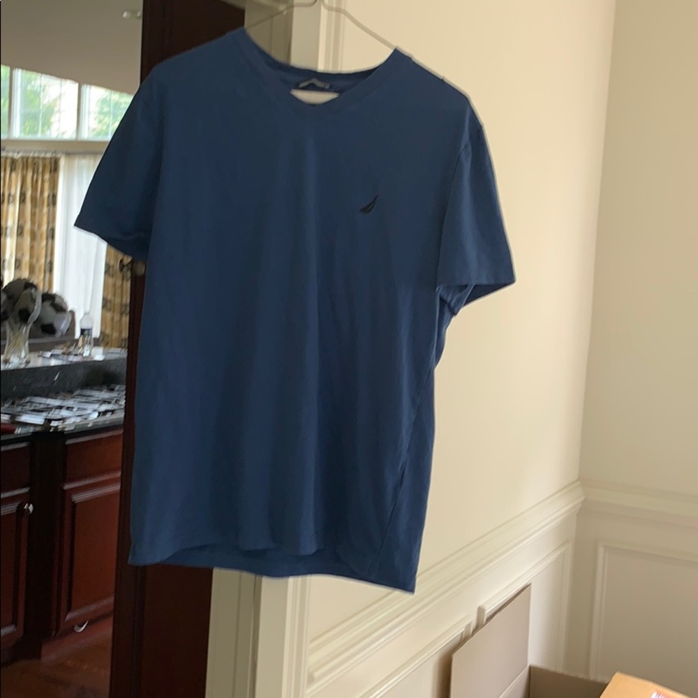 Men’s blue Nautica performance tee shirt